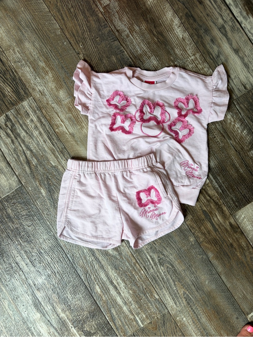 Gymboree Light Pink Girls' Butterfly Tee & Shorts Set